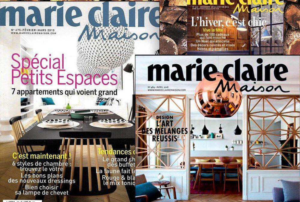 Nos réalisations sont parues dans Marie Claire Maison